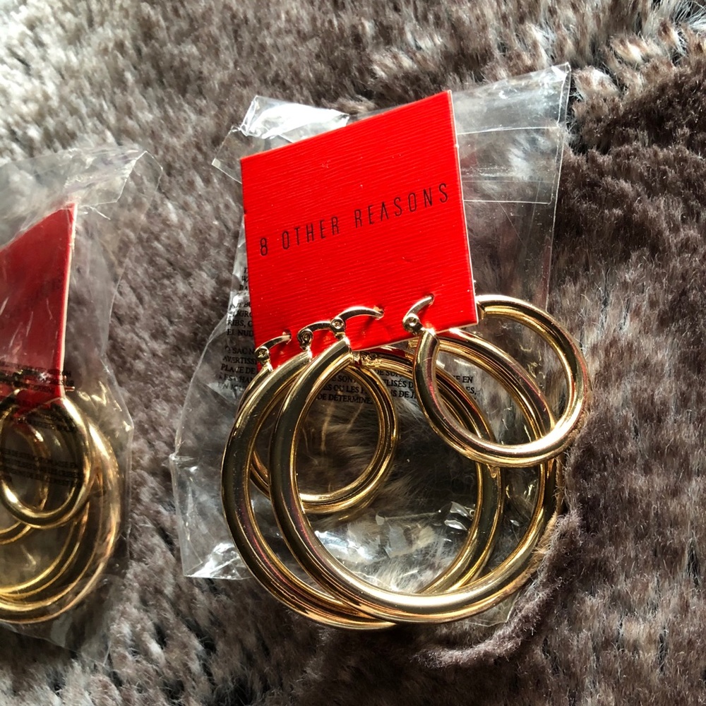 Gold hoop earrings